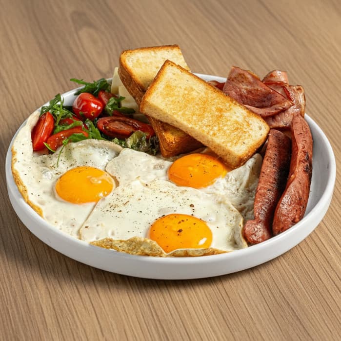 American Breakfast — Ζυμωτό καρβελάκι