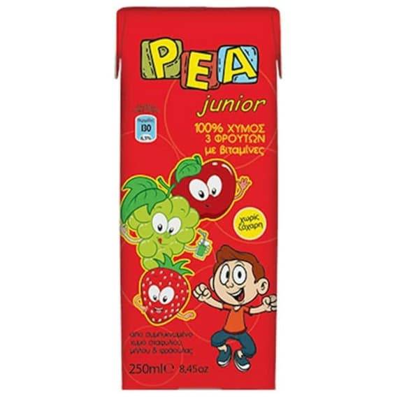 Ρέα φυσικός χυμός junior κόκκινο 250ml